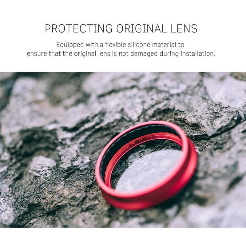 PGYTECH-Juego de filtros de gradiente de lente profesional, Kit de 3 piezas (ND8-GR ND16-4), filtro de lente de cámara de protección con paño de limpieza