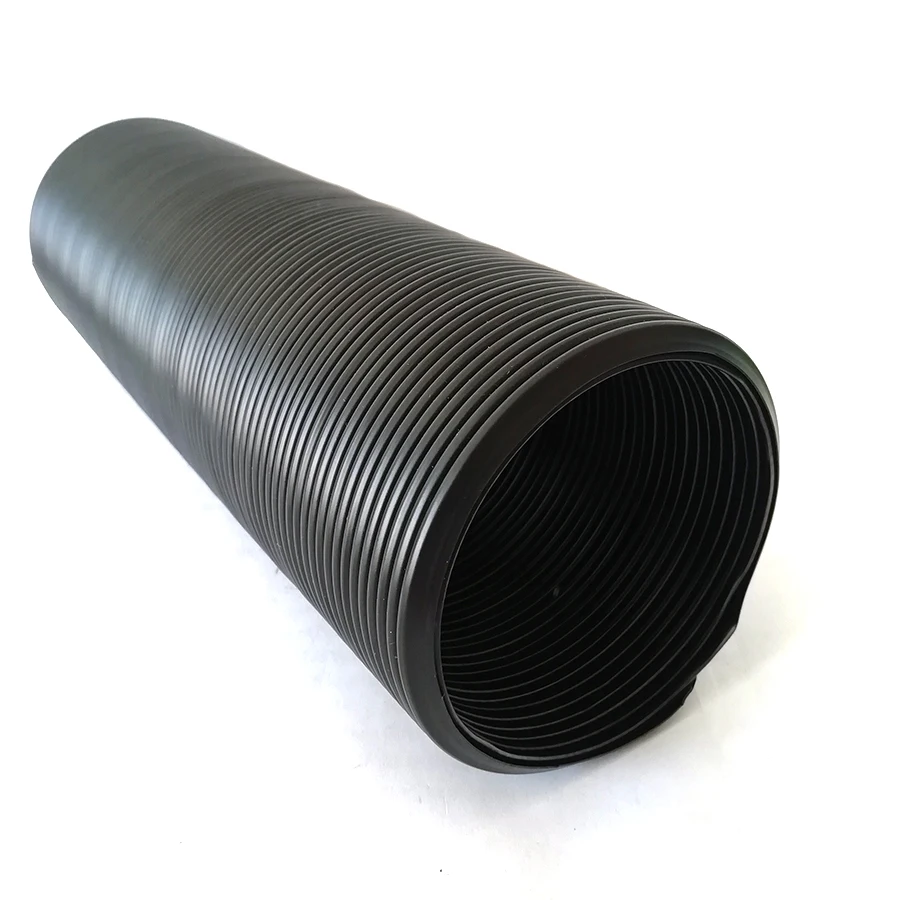 Black Adjustable Flexible Vehicles Cold Air Intake Pipe Inlet Hose Tube 1m 80mm