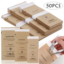 Bolsa descartável para desinfecção de unhas, 50 peças, esterilizador, cosmético, ferramenta, máquina, acessórios