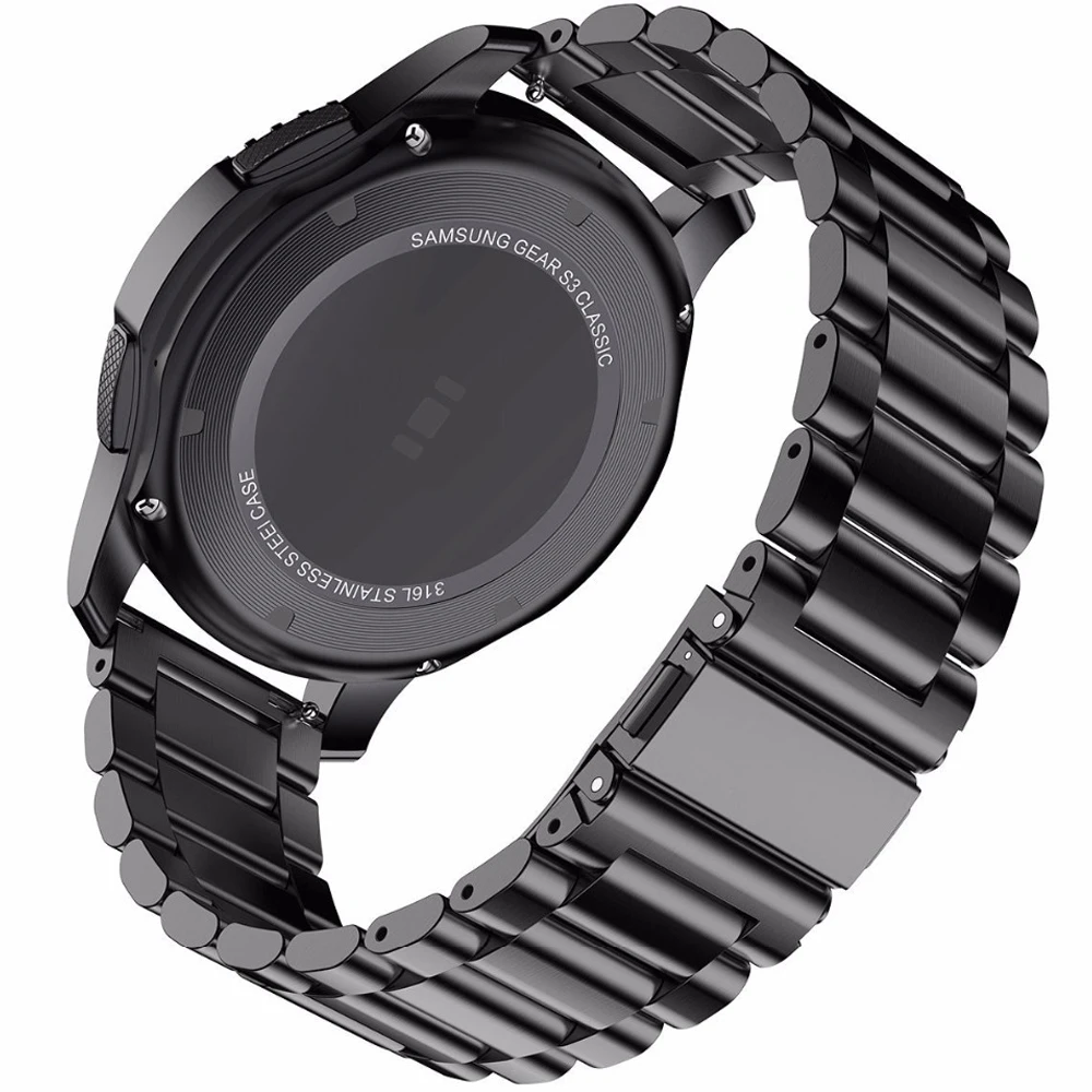 20MM 22MM pasy dla Xiaomi Huami Amazfit GTR 42MM 47MM 2E/GTS 2 inteligentny zegarek pasek ze stali nierdzewnej wymienić pasek dla Amazfit Pace