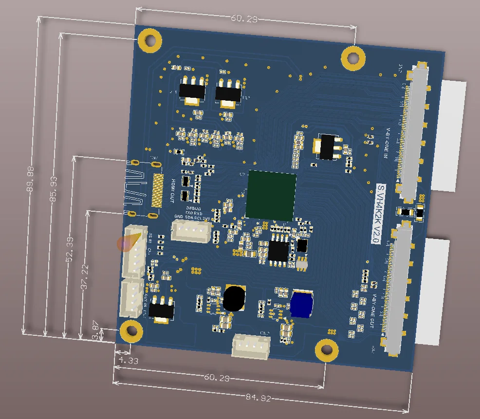Placa Vbyone VBO a HDMI, salida de placa, compatible con resolución 4K2K 1080P