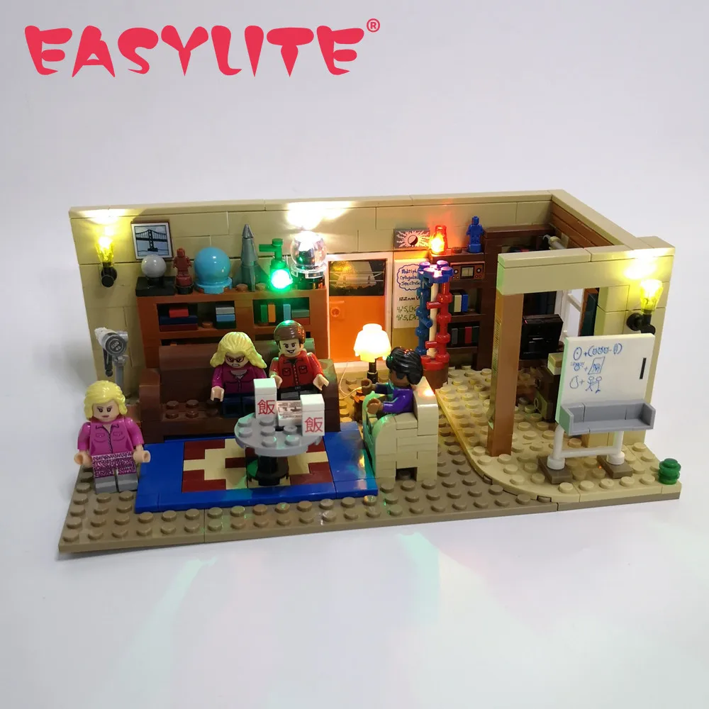 EASYLITE LED Light Kit For 21302 And 16024 Big Bang Theory Blocks Set DIY Toys Set Not Included Building Blocks