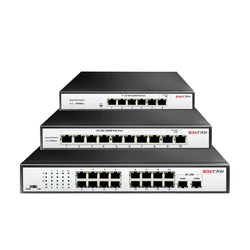 SIMICAM 48V 16 Ports POE Schalter Ethernet 10/ 100Mbps IEEE 802,3 af/at für IP Kamera CCTV sicherheit Kamera System