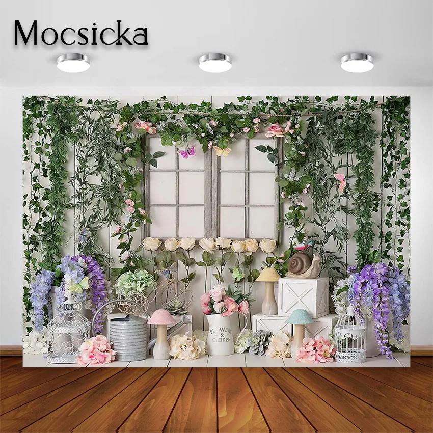 Mocsicka 봄 꽃 사진 배경 빈티지 소박한 정원 배경 사진 스튜디오 Photoshoot 배경
