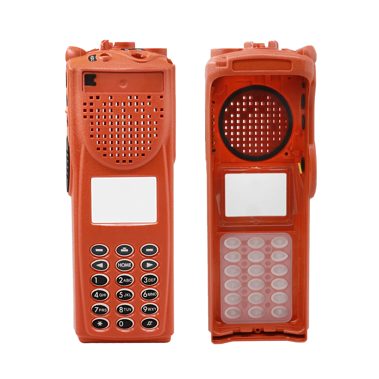 Oranje Twee Manier Radio Full-Toetsenbord Reparatie Vervanging Van Front Behuizing Case Voor XTS3000 Model 3 M3 Walkie Talkie