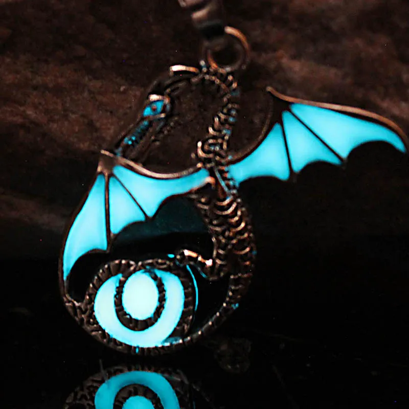 

2020 Dragon Necklace Chain Necklace Luminous Pendants & Necklaces for Women Men Boy Girl