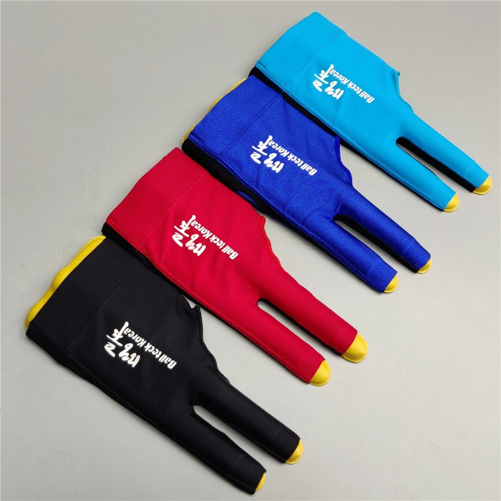 Billiard Glove Left Hand Medium High Quality Ballteck Korea Carom Glove 3 Fingers Professional Pool Glove Billiard Accessories