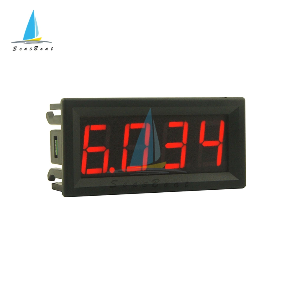 DC 0-100V 4-digits 0.56 inch Digital Voltmeter 3Wire Voltage Meter Panel Red Green Blue LED Display