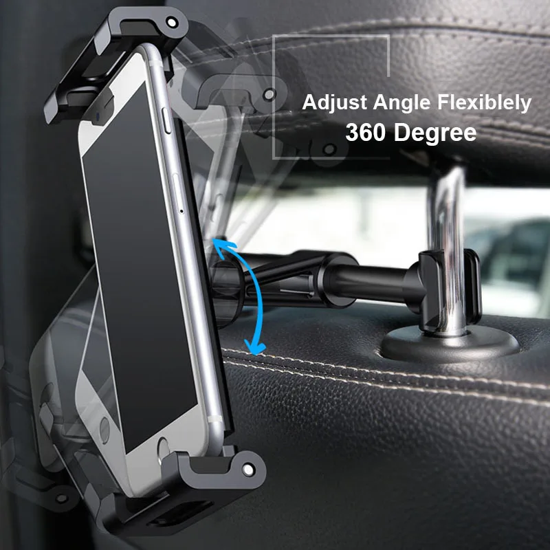 SMOYNG Back Seat Headrest Tablet Phone Car Holder Adjustable For iPone iPad Air Mini 2 3 4 Pro 12.9 Support car Mount Stand