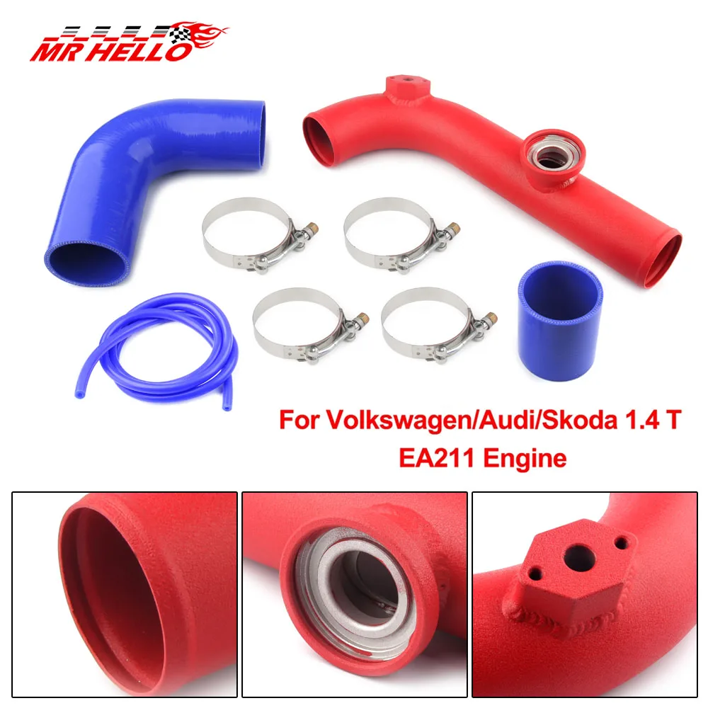 

For 1.4T EA211 Engine For Volkswagen Golf 7 For Audi A3 Car Turbo Inlet Outlet Upgrade Pipes Tubes Turbo Muffler Delete