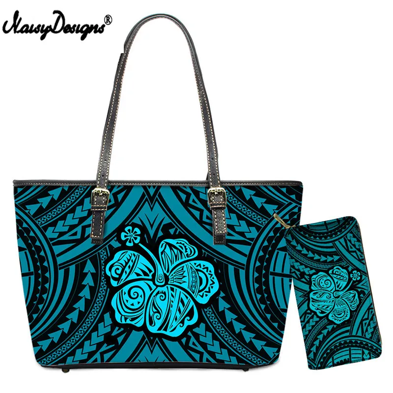 

Noisydesigns High Quality Lady Shoulder Bag Delicate Polyneisa Tribal Plumeria Print Woman Handbag And Purse Party Set 2022 Boho