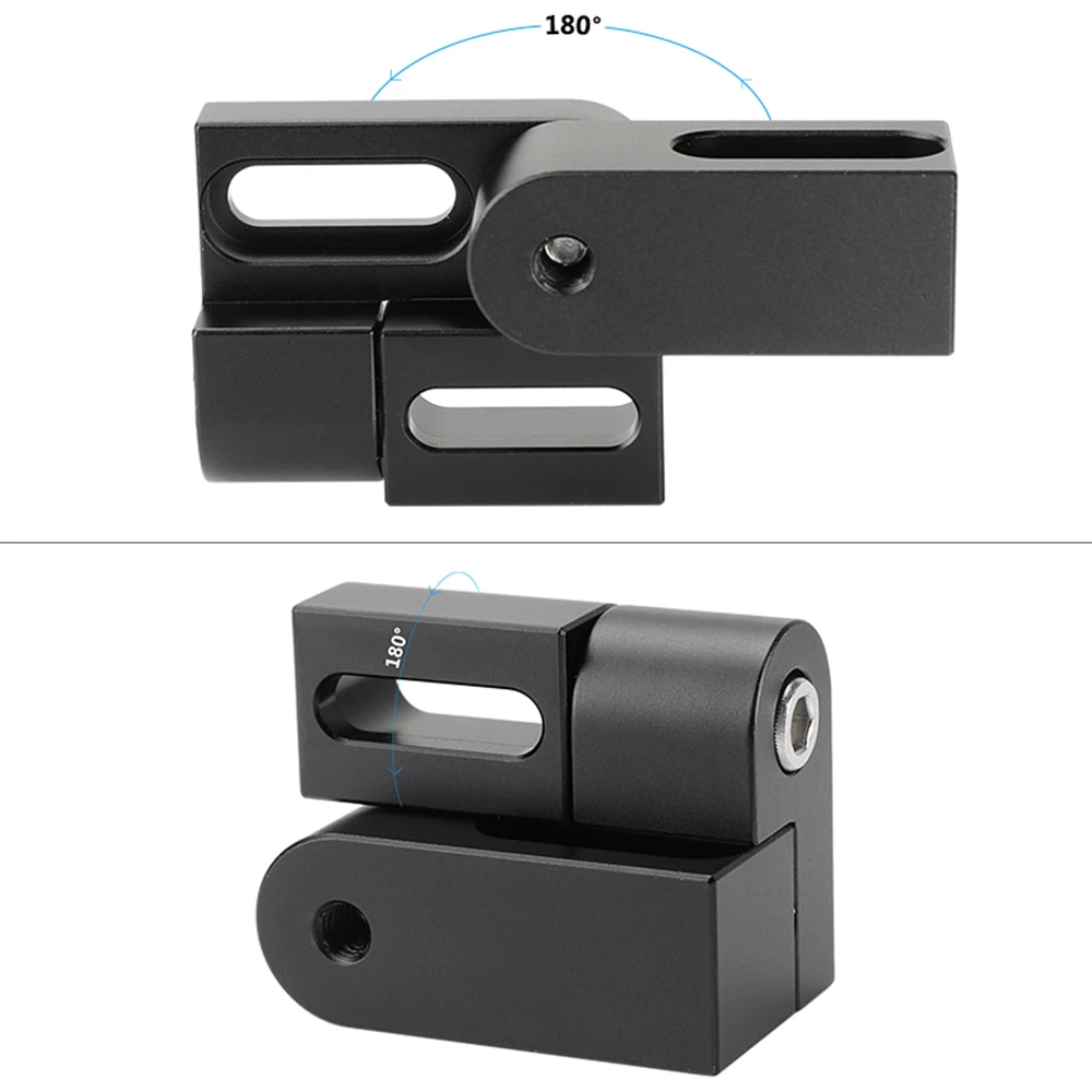Acessório da gaiola da câmera do ajuste de inclinação de camvate 180 ° com 1/4 "pontos de montagem para estender acessórios da gaiola da câmera
