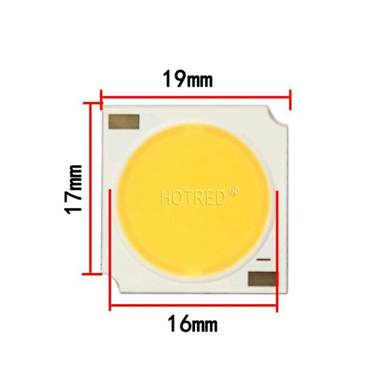 COB LED chip light-emitting Diode Epistar 1215 1313 1919 Integrated SMD 3W 7W 20W  Light Bead for Bulb Ceiling spotlight DIY