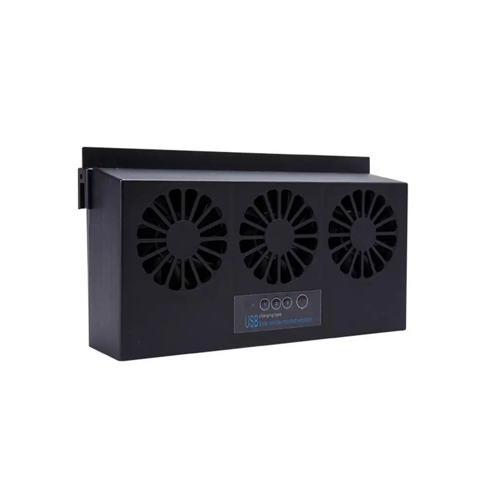 2 colori 6a generazione alimentatore dual-mode per auto ventola di scarico USB ad energia solare ventola di ventilazione automatica dispositivo di raffreddamento delle branchie dell'auto