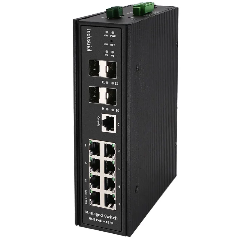 Imagem -05 - Interruptor Industrial de Gerenciamento Ethernet Gigabit Portas Gigabit Mais Sfpmonitoramento tipo Trilho