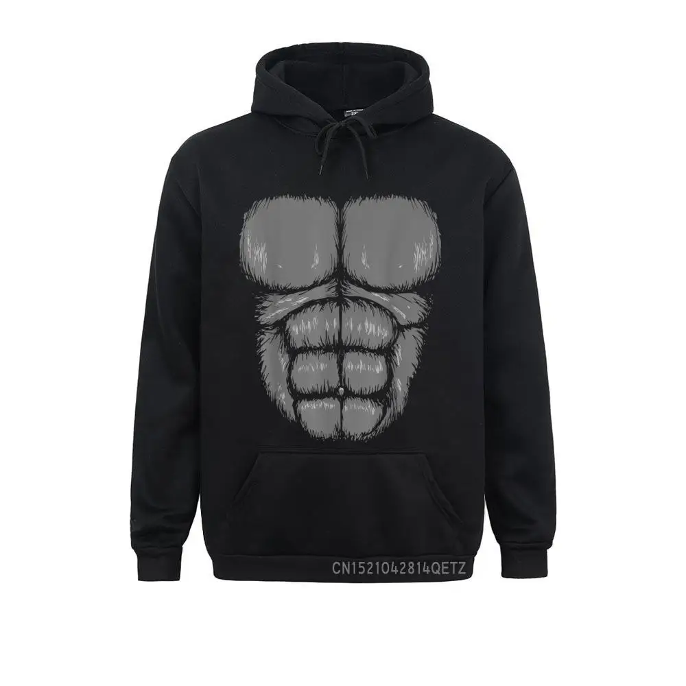 Funny Gorilla Chest Coat Gorilla Costume Top Men New Design Hoodies Lovers Day Sweatshirts Leisure Long Sleeve Clothes