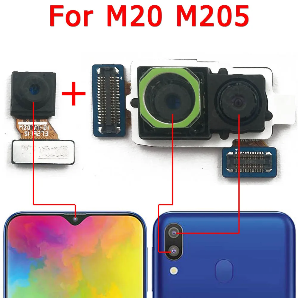 note samsung m20 selfie camera