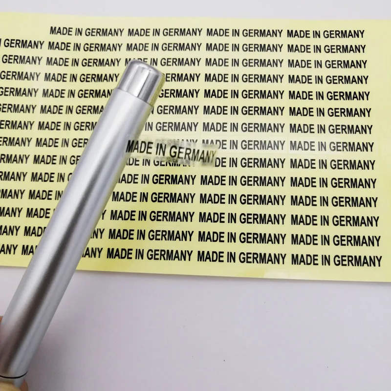 1000pcs 6X28mm Transparent Clear Label MADE IN GERMANY Origin Stickers