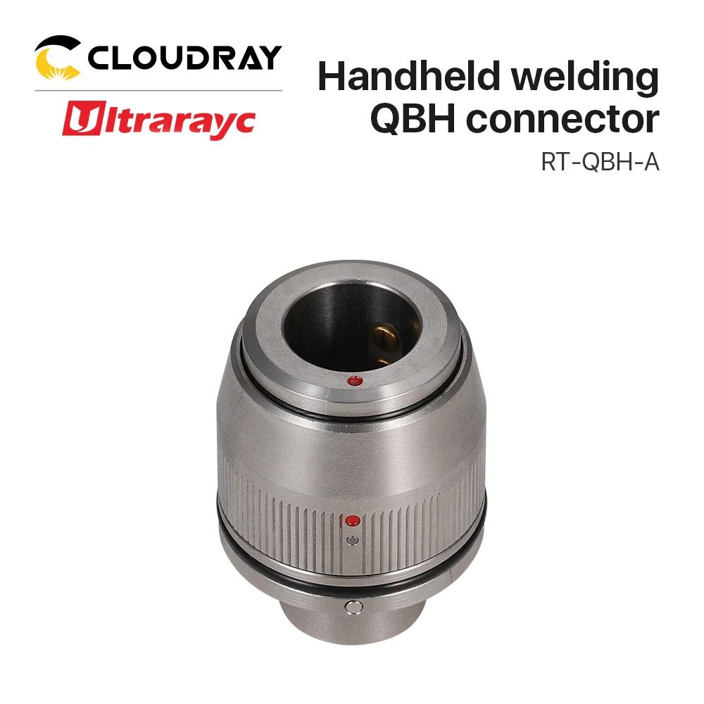 Ultrarayc QBH Connector For Handheld Welding Head 0-6KW Raycus Laser Dia35.2mm Height 61.4mm