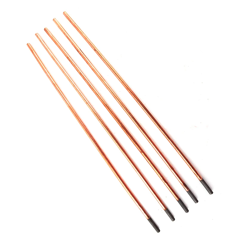 5Pcs Air Carbon Arc Gouging Rods Copper Round Graphite Electrode Rod For DC Gas Gouging Gun Electrode Carbon Rod 4-10mm