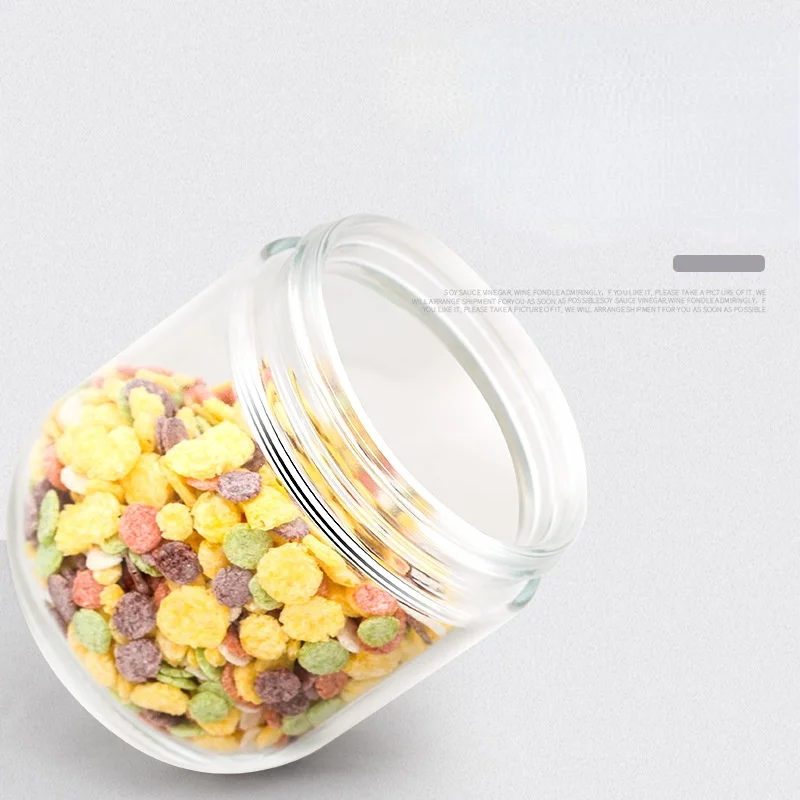 Gold-plated Transparent Glass Jar with Lid Sealed Food Storage Container Candy Box Food Jar Coffee Bean Tea Can Kitchen Decor