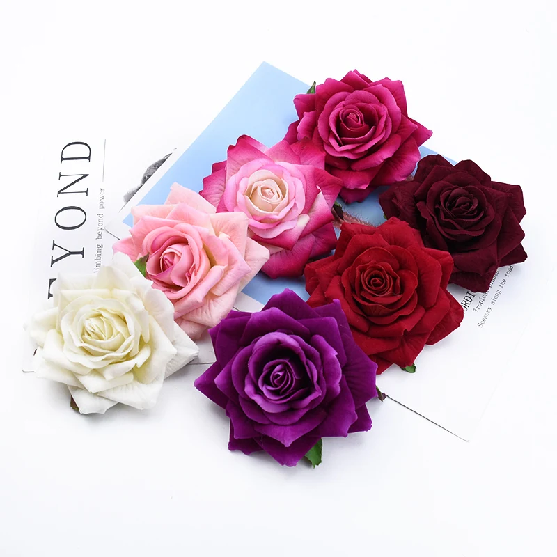 30/50 Stück künstliche Blumen für Zuhause, Raumdekoration, Hochzeit, Brautaccessoires, Ausverkauf, DIY-Geschenke, Boxen, Sammelalbum, Braut-Brosche – Detail 7