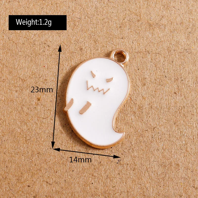 10 Stück 22x30mm Cartoon-Emaille-Hexen-Anhänger für die Schmuckherstellung, niedliche Ohrhänger, Halsketten, DIY-Bastelzubehör für Frauen – Detail 23