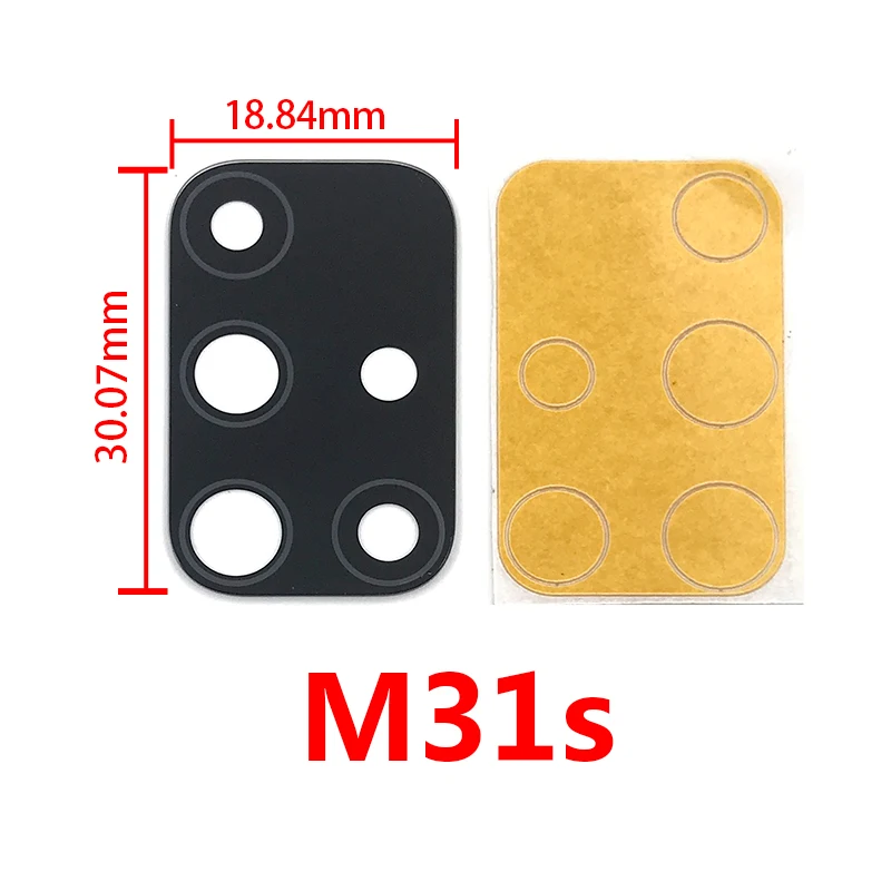 Rear Back Camera Glass Lens Cover For Samsung A31 A41 A51 A71 A21S A30S A50S A70S M21 S20 Plus With Adhesive Sticker