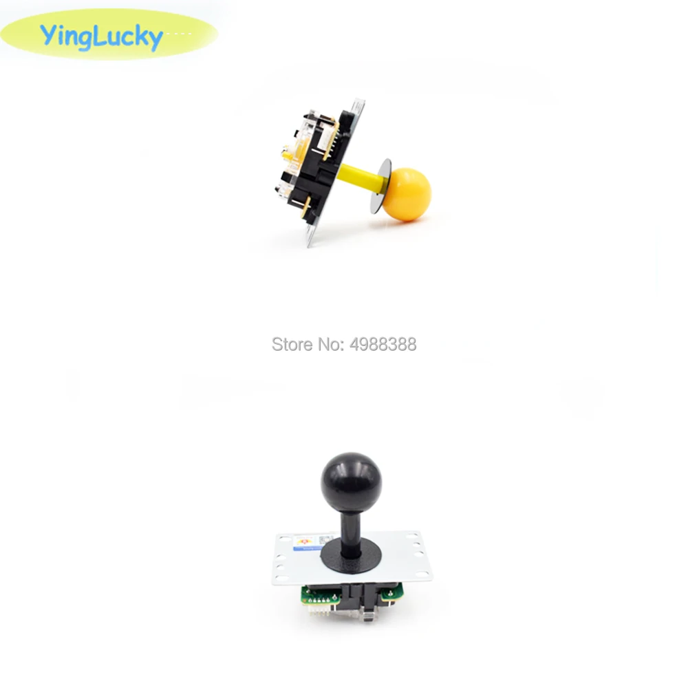 2 PCS Copy Sanwa High Quality 5Pin 8way Long Stick Joystick with Multi Color Ball for Arcade Game Machine Pandora box console