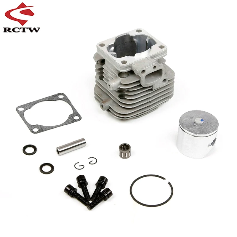 

30.5CC 4 Bolt Engine Cylinder Set for 1/5 Hpi Rc Car Rofun Baha Km Rovan Baja 5b 5t 5sc Losi 5ive T Toys Parts