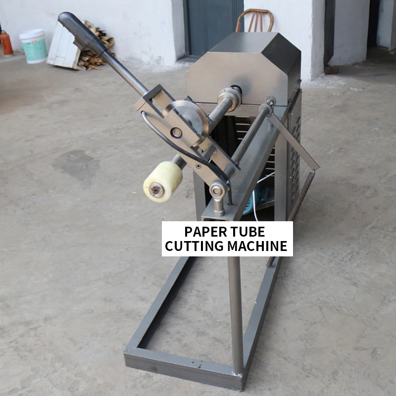

Paper tube cutting machine 0.75KW paper tube cutting machine paper tube cutting machine paper tube core cutting machine