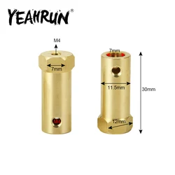 YEAHRUN 3/4/5/6/7/8mm mosiądz Wheel Hexagon Adapter elastyczny wałek sprzęgła sztywne złącze do silnika dla 1/10 RC modele samochodów części