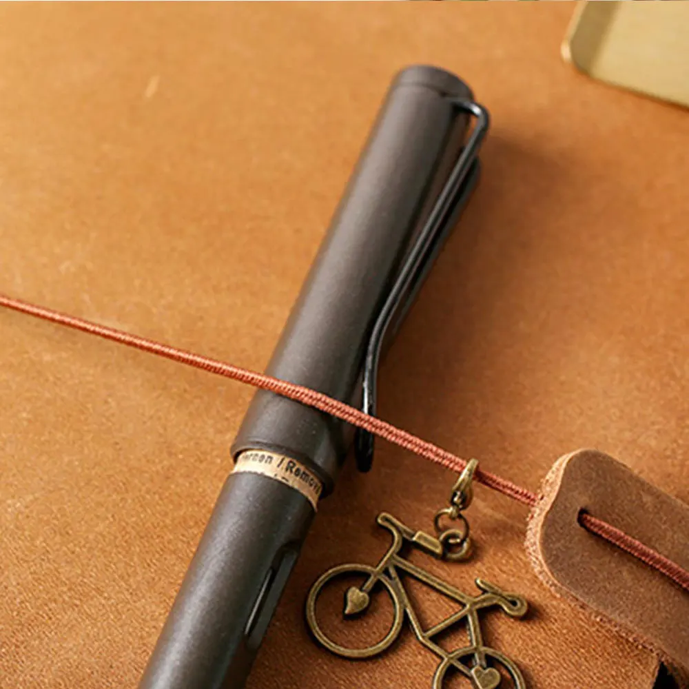 Vintage Reise-Notizbuch, elastisches Gummiband für Midori-Planer, Innenkern, Füllpapier, Nylonseil, Tagebuch, Journal-Zubehör – Detail 3