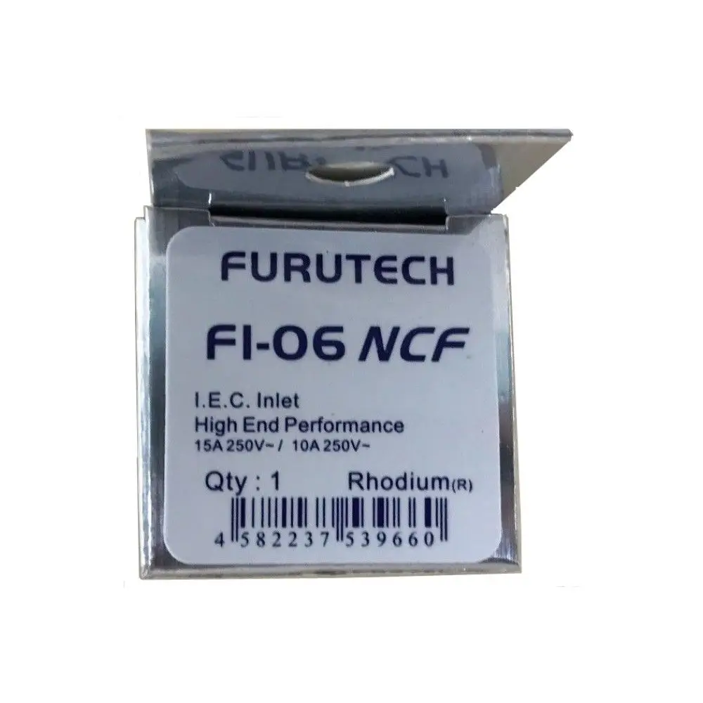 Furutech-FI-06 NCF (R), Nano Cristal, fórmula, cobre chapado en rodio, Ultimate IEC Inlet, marca HiFi Original, hecho en Japón