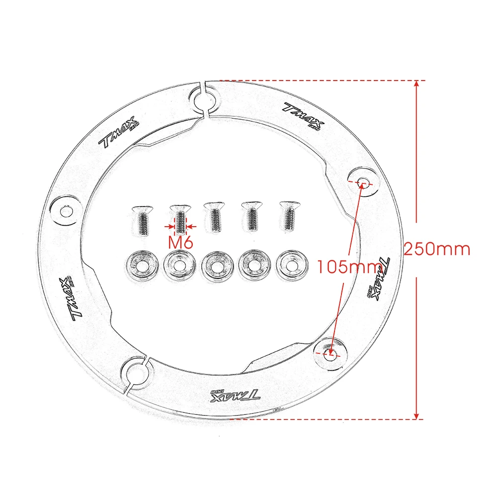 For Yamaha T max t-max tmax 530 2012-2016 Transmission Belt Pulley Protective Cover protect Motorcycle Accessories CNC aluminum