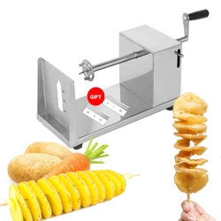 Manual Tornado Potato Spiral Cutter Potato Slicer Chips Machine Stainless Steel Kitchen Accessories