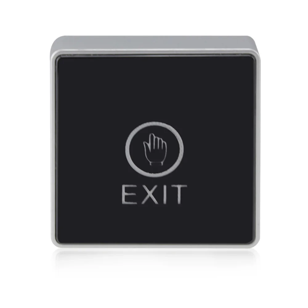 86*86mm Backlight Push Touch Exit Button Infrared Contactless Door Release Switch for access Control System With LED Indicator