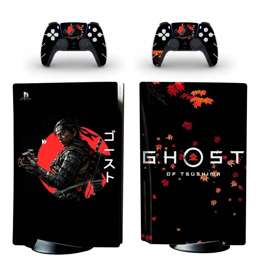 Ghost of Tsushima PS5 Standard Disc Edition Skin Sticker Decal per PlayStation 5 Console e Controller PS5 Skin Sticker vinile