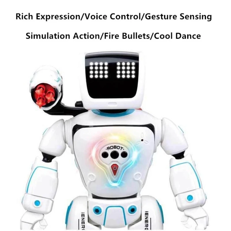 Intelligent Programming RC Robot Gesture Sensing Hydropower Hybrid Singing Dancing Science Teaching Voice Dialogue Kids\' RC Toy