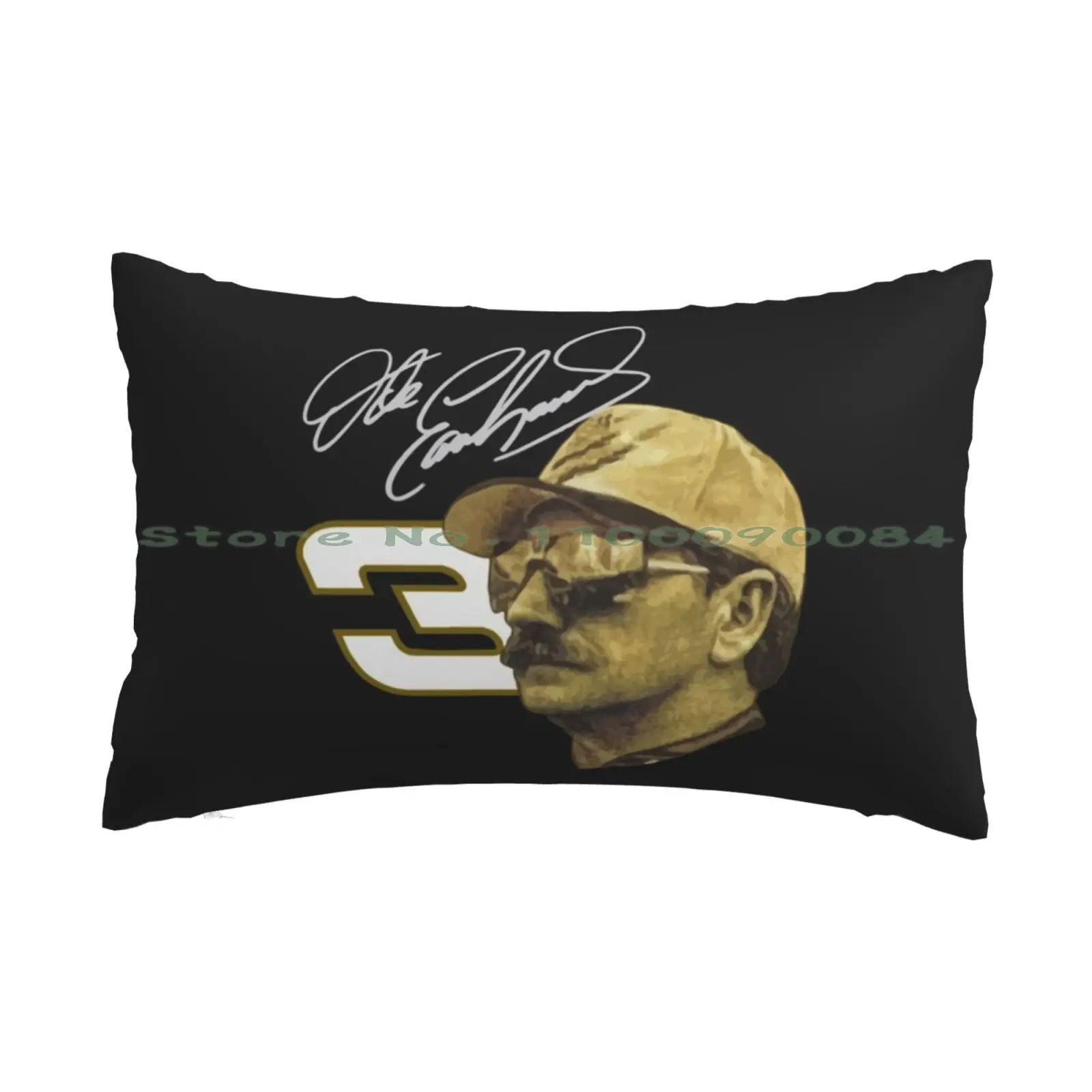 Pure Gold Pillow Case 20x30 50*75 Sofa Bedroom Dale Earnhardt 88 3 Stock Car Racing Vintage Speed Long Rectangle Pillowcover