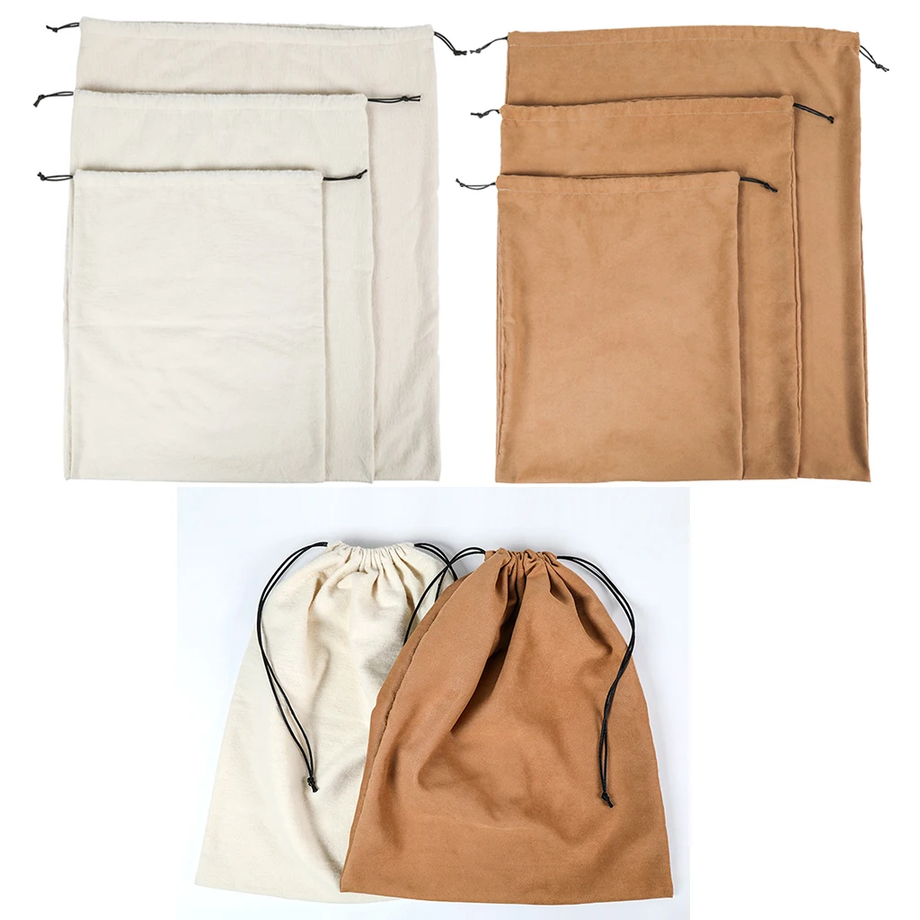 Large Cotton Plain Canvas Drawstring Bags - Xmas Sack / Storage / Laundry Bag