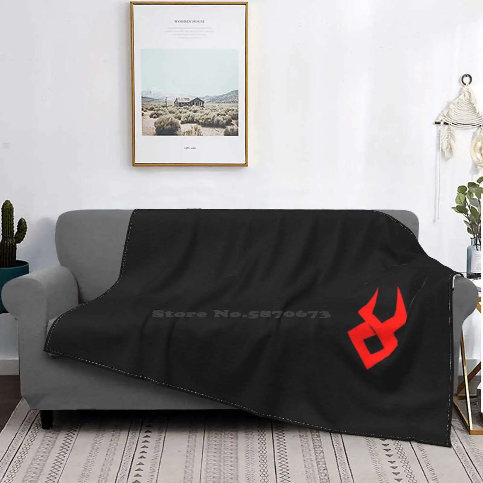 Hades Game Logo Latest Super Soft Warm Light Thin Blanket Hades Zagreus Supergiant Video Game Greek Mythology Symbol Logo