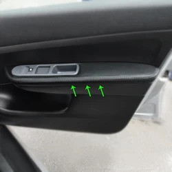 Door Panel Armrest Microfiber Leather Protective Cover Trim For Peugeot 307 2004 2005 2006 2007 2008 2009 2010 2011 2012 2013