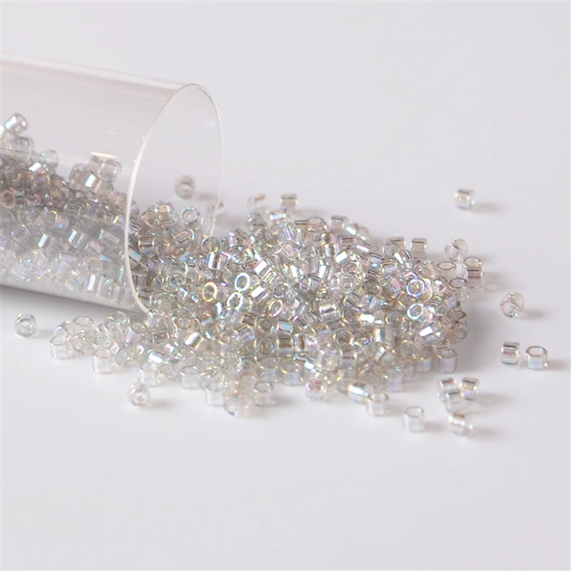10g 2000 stücke JP Miyuki Delica Perlen Transparent Regenbogen Farbe Seed Perlen für Hand Schmuck Machen Armband Diy – Detail 4