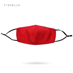 Design Chinese style red jacquard flower silk masks for women silk anti-sunburn washable light soft comfortable masque shield