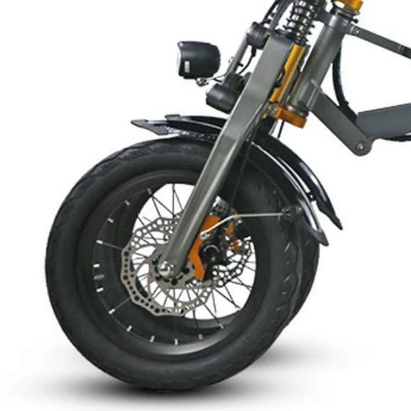 3 Wheel Electric Bicycle E Bike Scooter One Key Folding 14 Inch Tire Aluminum Alloy Frame Lithium Battery Special Design