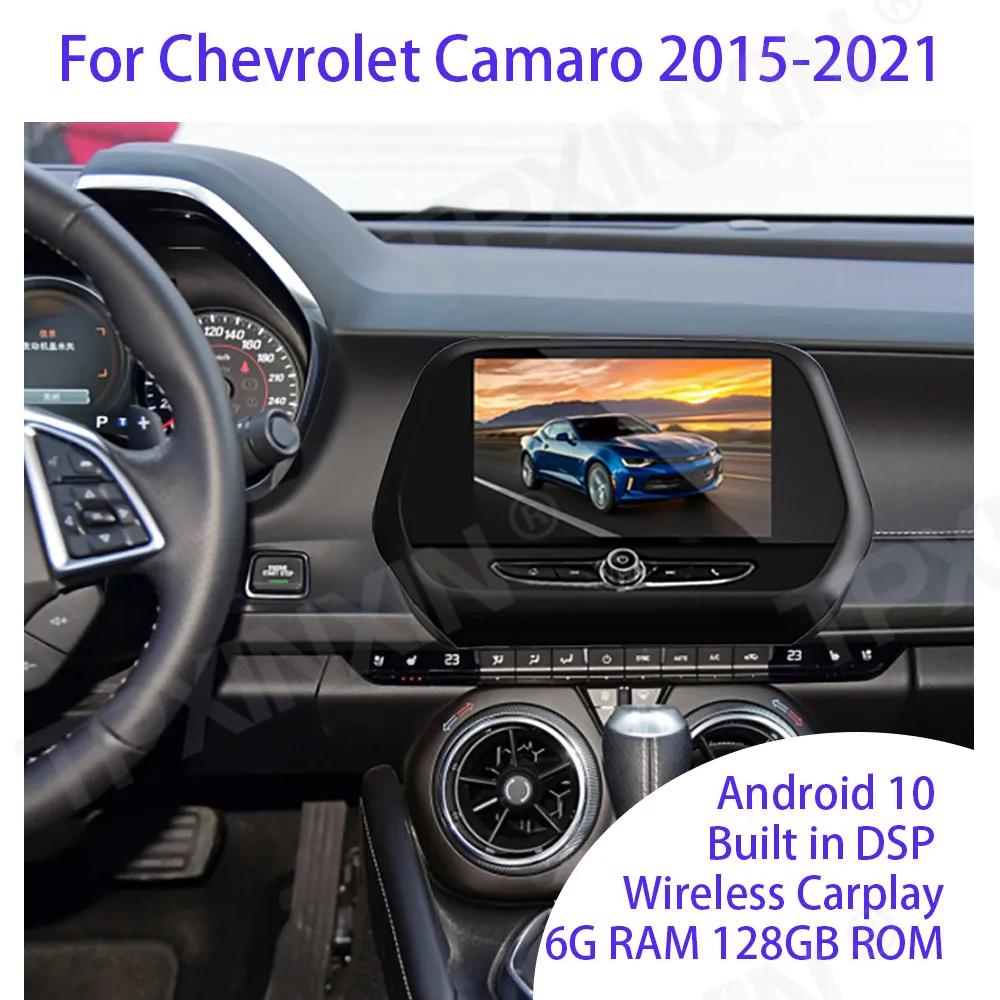 

Android 10 для Chevrolet Camaro 2010-2021 автомобильное радио 6 + 128G Автомобильная GPS-навигация стерео головное устройство мультимедийный плеер автомобильное радио IPS