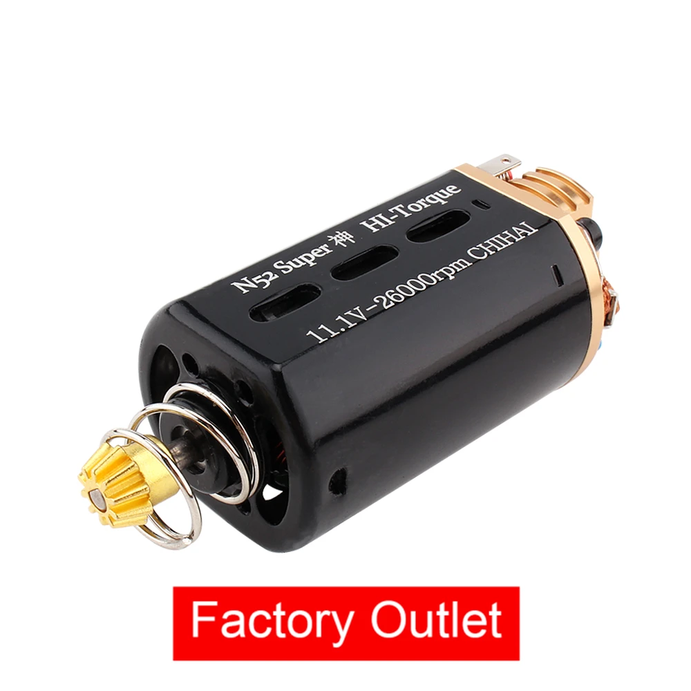 

M180 N52 Nd-Fe-B High Torque 26000rpm Super High Torque Performance Airsoft AEG Motor 19TPA