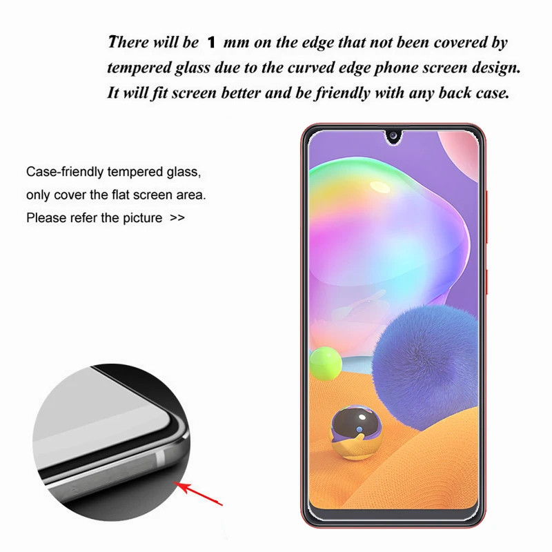 9D Volledige Cover Glas Voor Samsung Galaxy A50 A10 A70 A20 A40 A30 Screen Protector Voor Samsung A51 A71 A21S a31 A41 A11 A12