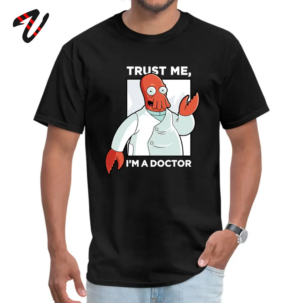 Funny Men\'s T-shirts Doctor Zoidberg Unique T Shirt Special 100% Cotton Fabric Tshirt Trust Me I\'m A Doctor Cthulhu Tees